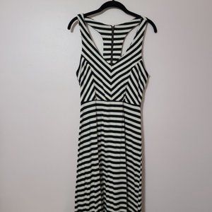 Striped Maxi Dress sz M